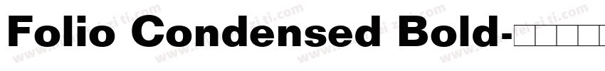 Folio Condensed Bold字体转换